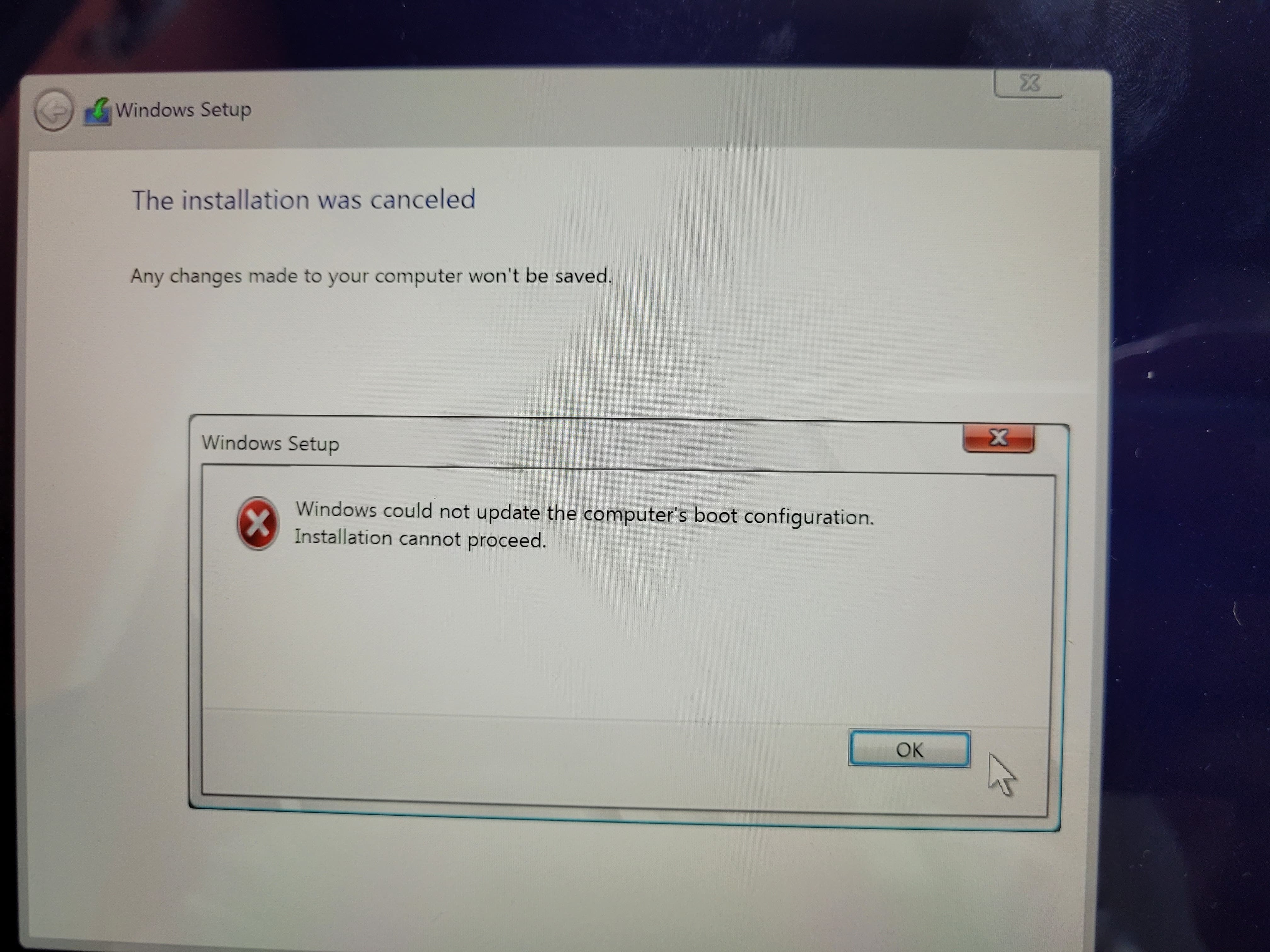 Fixed Windows Could Not Update The Computer's Boot Configuration ...